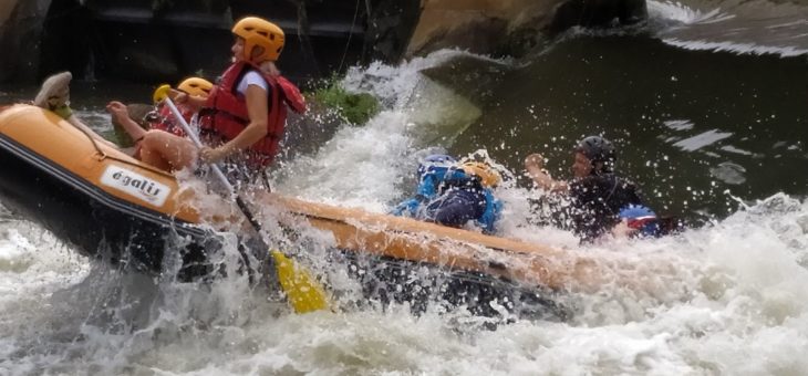 Journée raft et kayak avec le Kayak Club de Metz lors des championnats de France de Kayak
