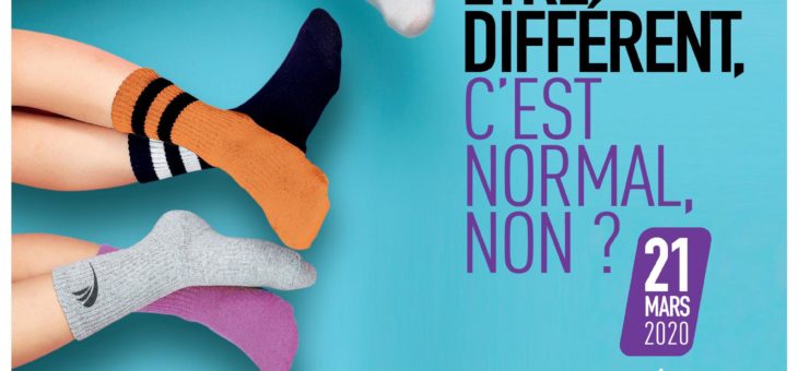 Osez la différence, portez des chaussettes dépareillées en soutien aux personnes atteintes du syndrome de Down (trisomie 21)